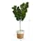 6ft. Fiddle Leaf Fig Artificial Tree in Handmade Natural Jute and Cotton Planter